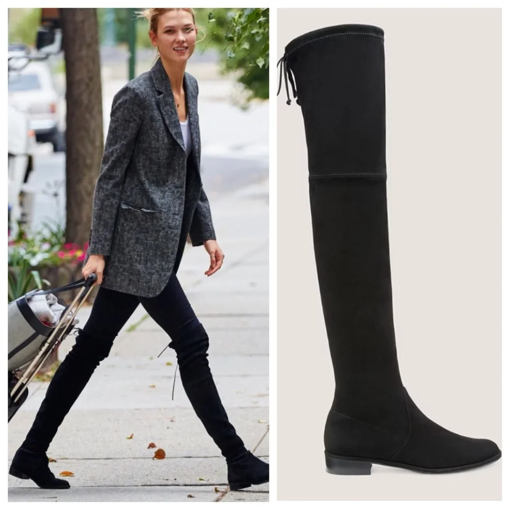 Stuart Weitzman Lowland Over the Knee Suede Boots